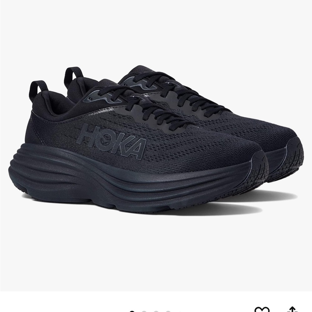 HOKA Black Running Shoes - Bondi 8